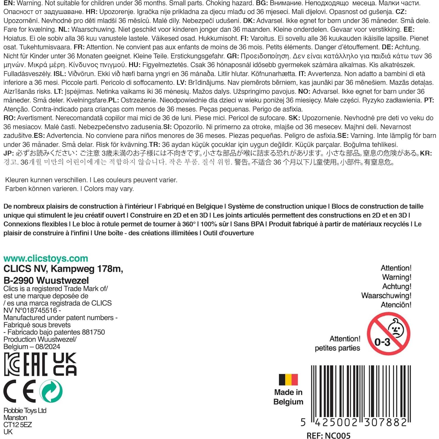 Nano Clics 125 Piezas - Juguetes de Construcción Educativos