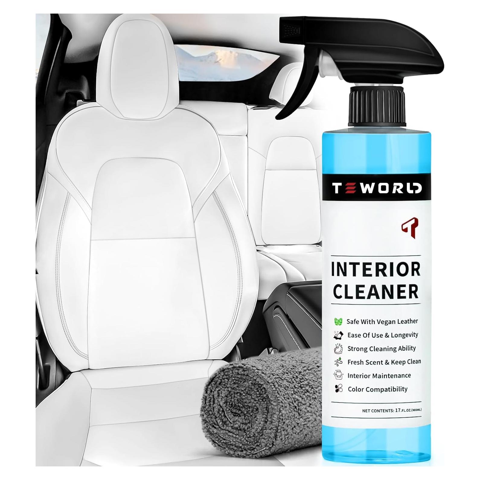 Limpiador Interior Teworld 500ml para Asientos Tesla Vegano