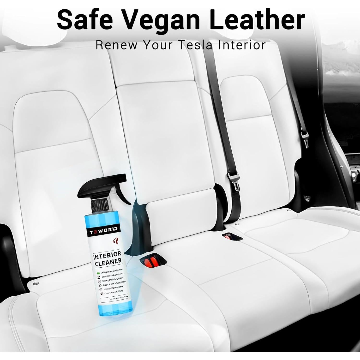Limpiador Interior Teworld 500ml para Asientos Tesla Vegano