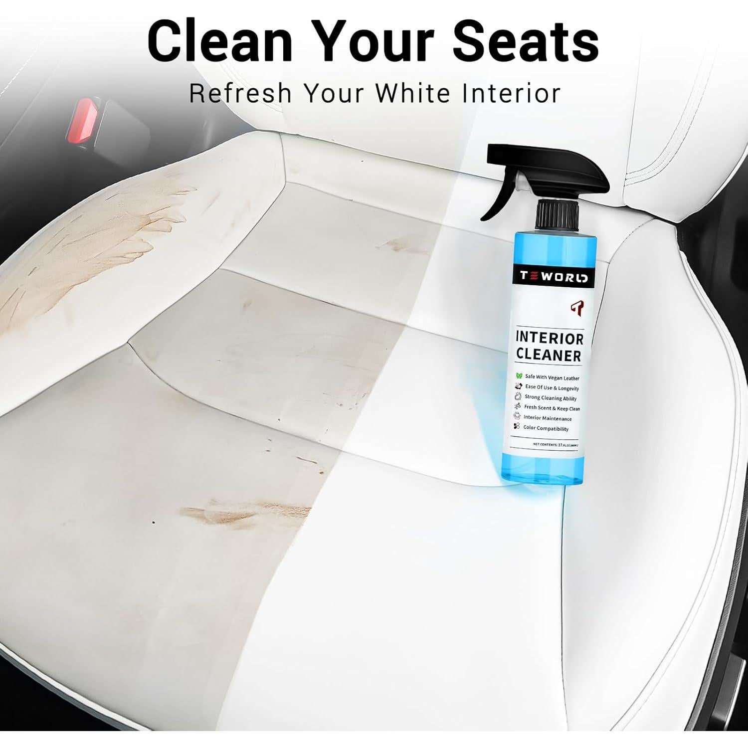 Limpiador Interior Teworld 500ml para Asientos Tesla Vegano