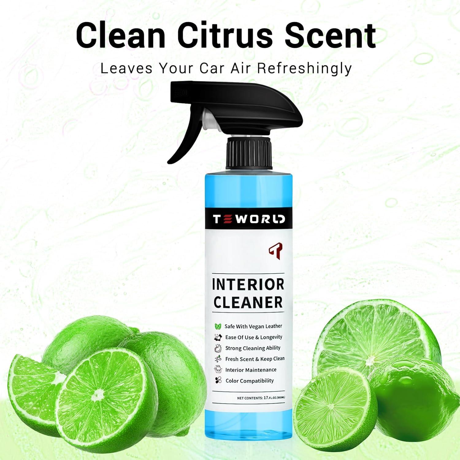 Limpiador Interior Teworld 500ml para Asientos Tesla Vegano