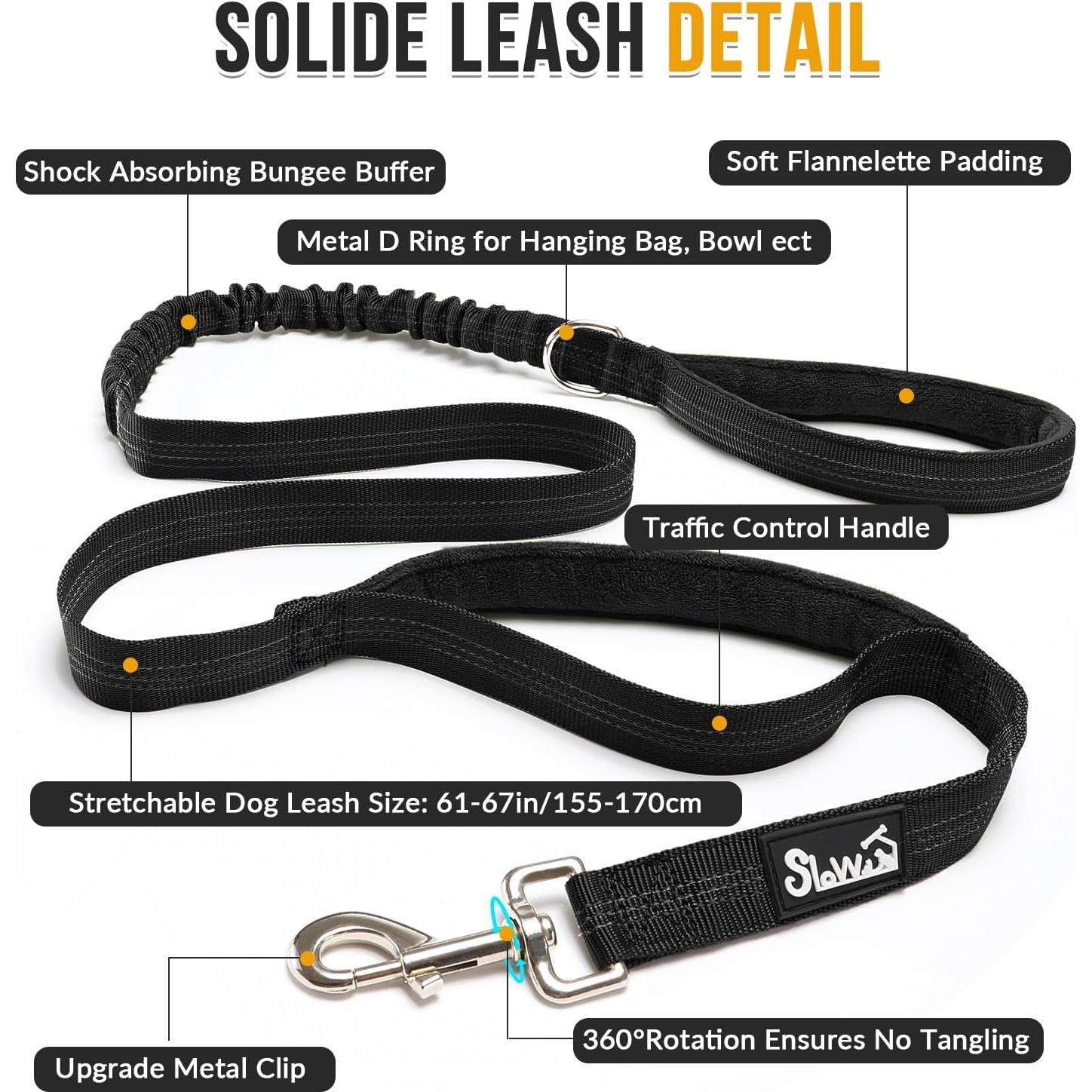 Arnés y Correa para Perros Lukovee Sin Tirones Negro S