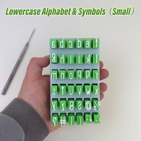 Juego de Sellos de Alfabeto para Cerámica Virsomier - Letras y Símbolos