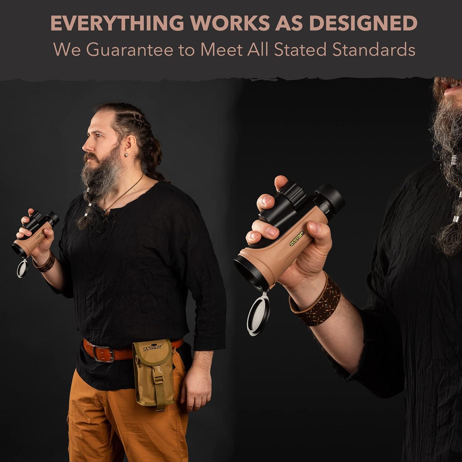 Telescopio Monocular Scotar 12x50 Impermeable con Accesorios