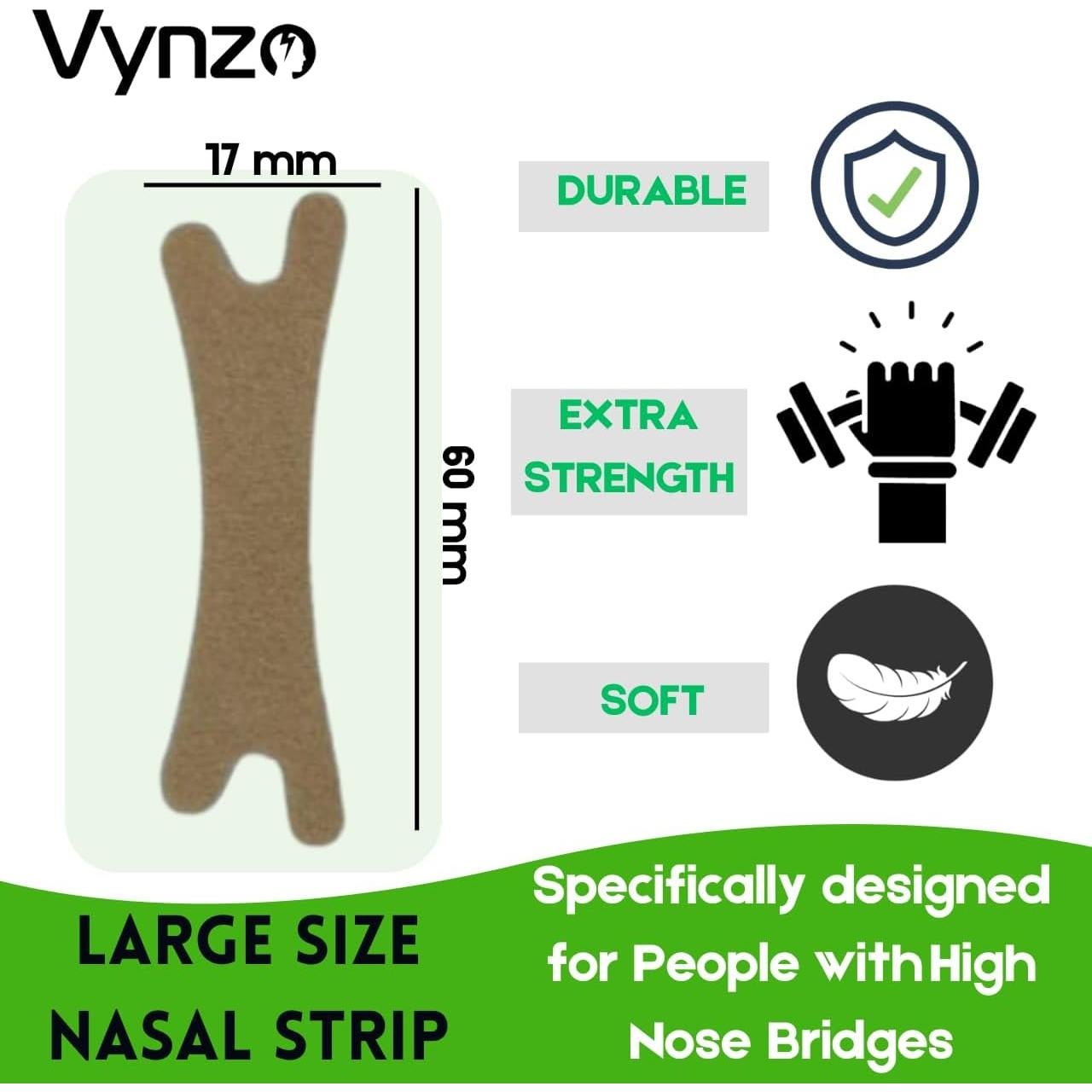 Tiras Nasales VYNZO para Ronquidos - 30 Unidades Hipoalergénicas