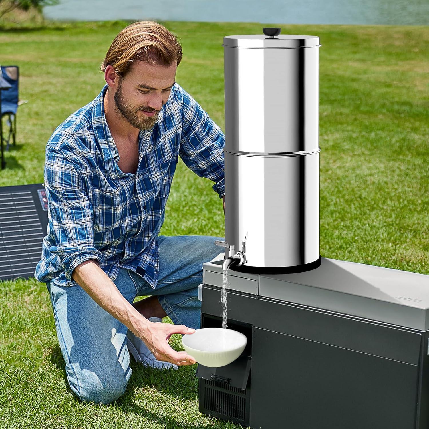 Filtro de Agua por Gravedad Honko Funsoon 8.5L Acero Inoxidable