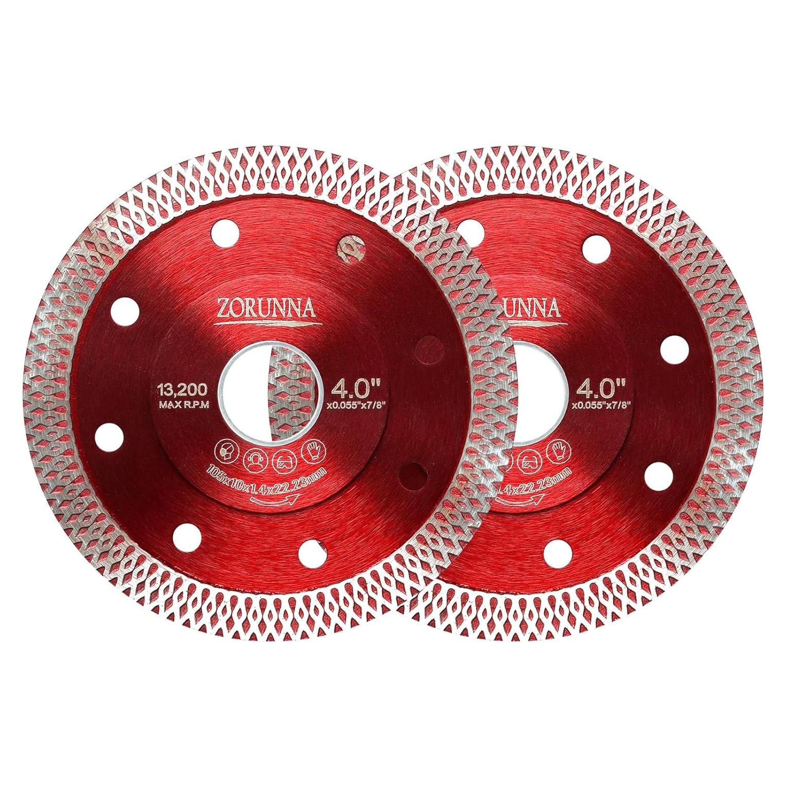 Hoja de Corte de Azulejos ZORUNNA 10.16 cm 2 Piezas