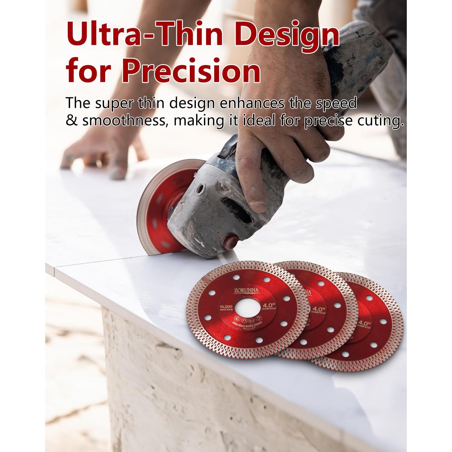 Hoja de Corte de Azulejos ZORUNNA 10.16 cm 2 Piezas