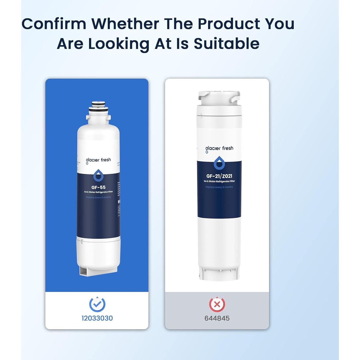 Filtro de Agua GLACIER FRESH para Bosch 11025825 GF-55