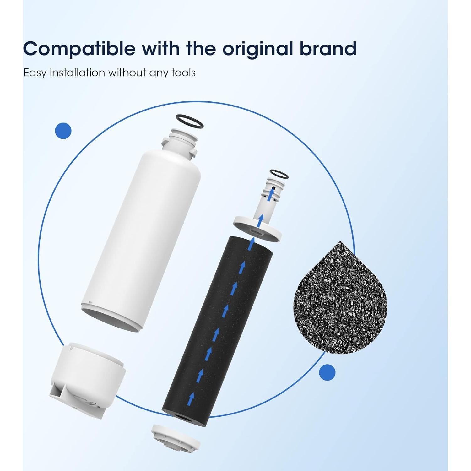 Filtro de Agua GLACIER FRESH para Bosch 11025825 GF-55