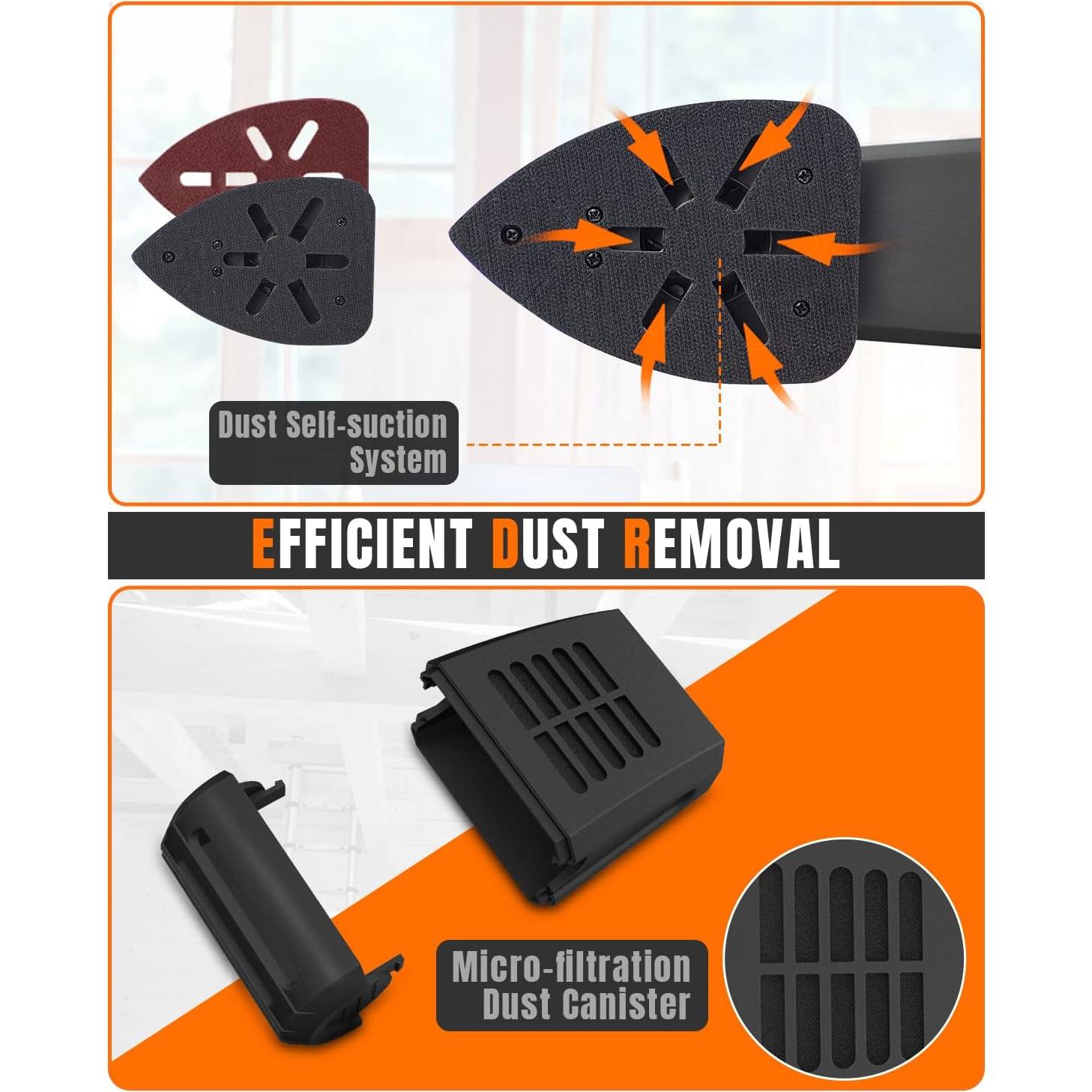 Lijadora de Detalle DWT 1.5A 15000 RPM con 24 Papeles de Lija