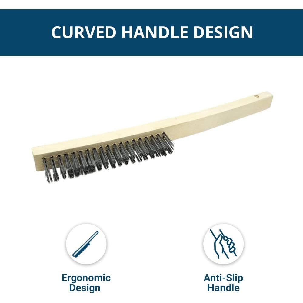 Cepillo de Alambre Curvo 13.7" Benchmark Abrasives - Paquete de 12