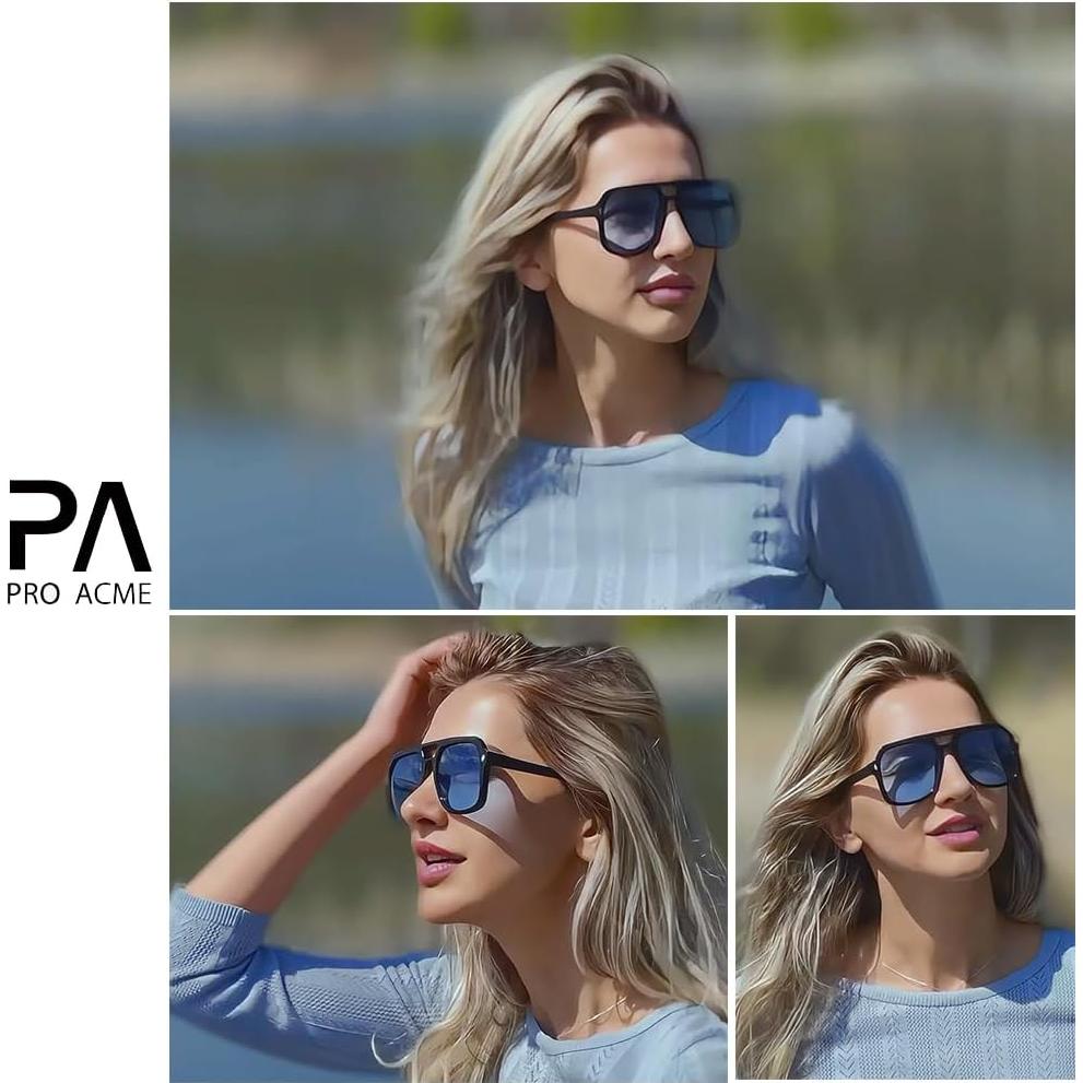 Gafas de Sol Aviador Pro Acme Retro Sobredimensionadas UV400