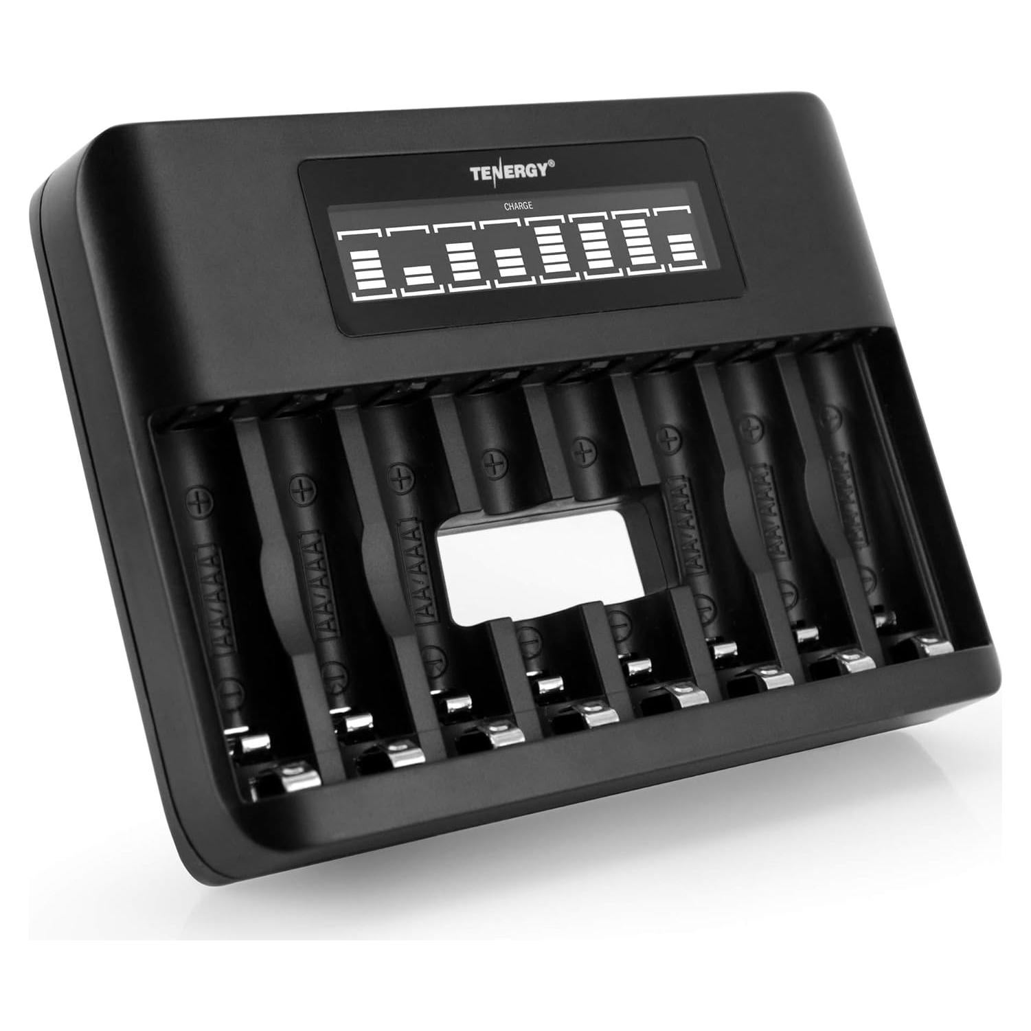 Cargador Rápido TN480U LCD para Baterías AA AAA NiMH NiCd