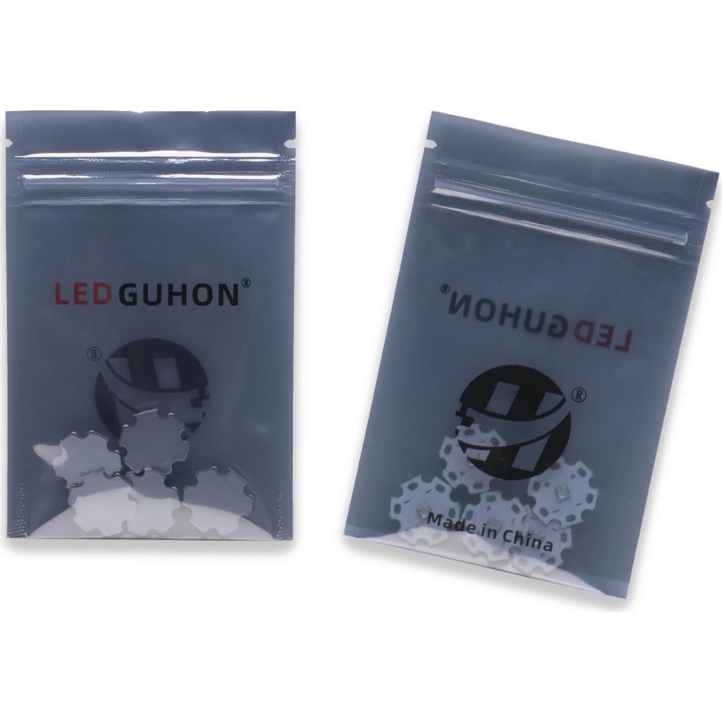 5 Pcs Luz LED UV 365-370nm Alta Potencia LEDGUHON