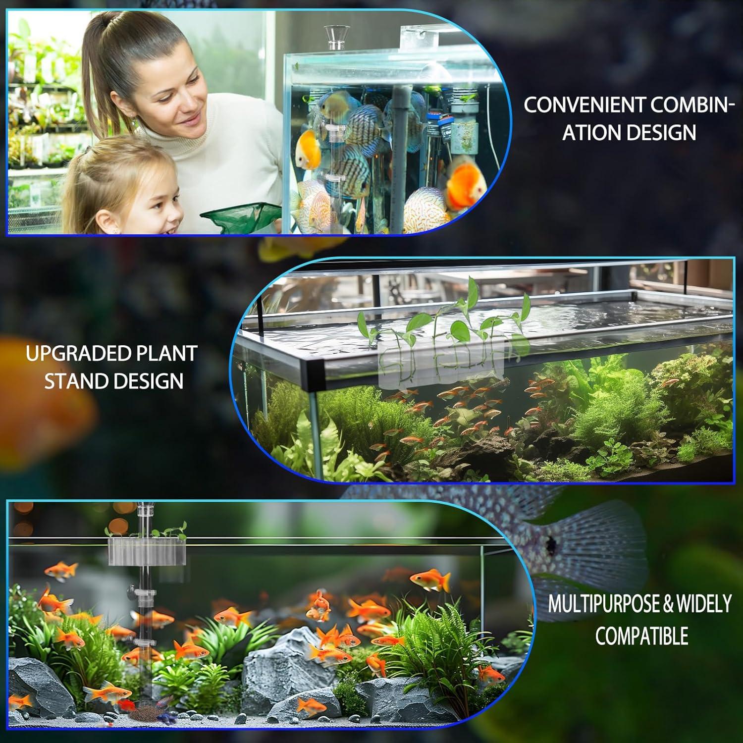 Soporte de Planta de Acuario Aidmi 2 Sets con 7 Agujeros