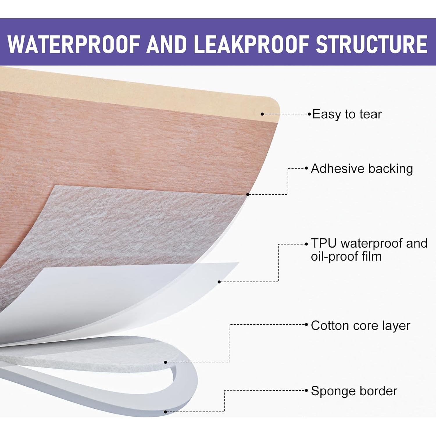 40 Parches de Aceite de Ricino Orgánico Zexrow - Hipoalergénicos