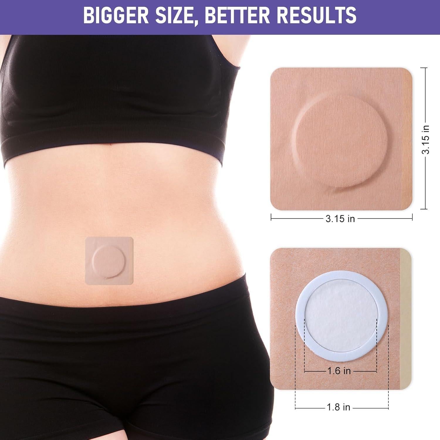 40 Parches de Aceite de Ricino Orgánico Zexrow - Hipoalergénicos