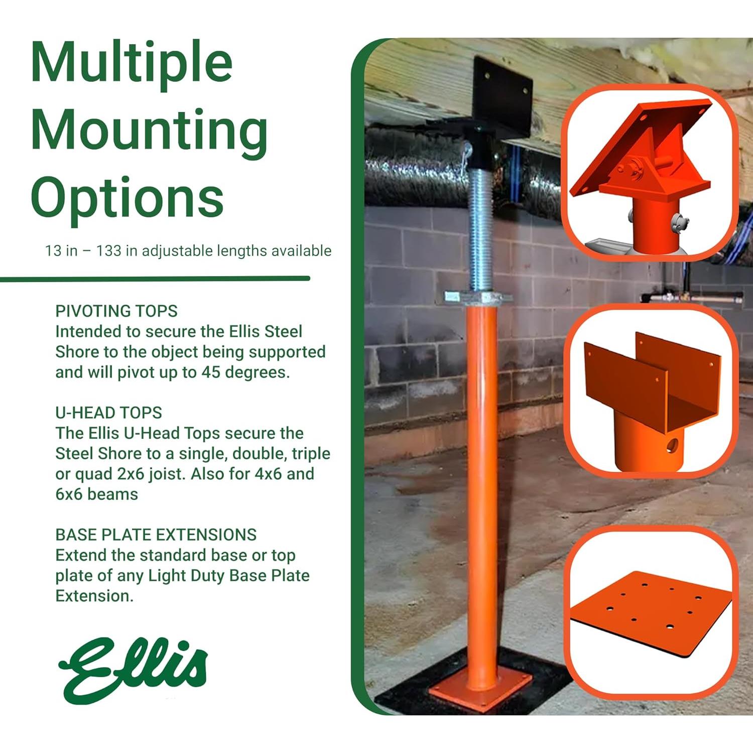 Poste de Elevación Ajustable Ellis 94-155 cm 5,443 kg