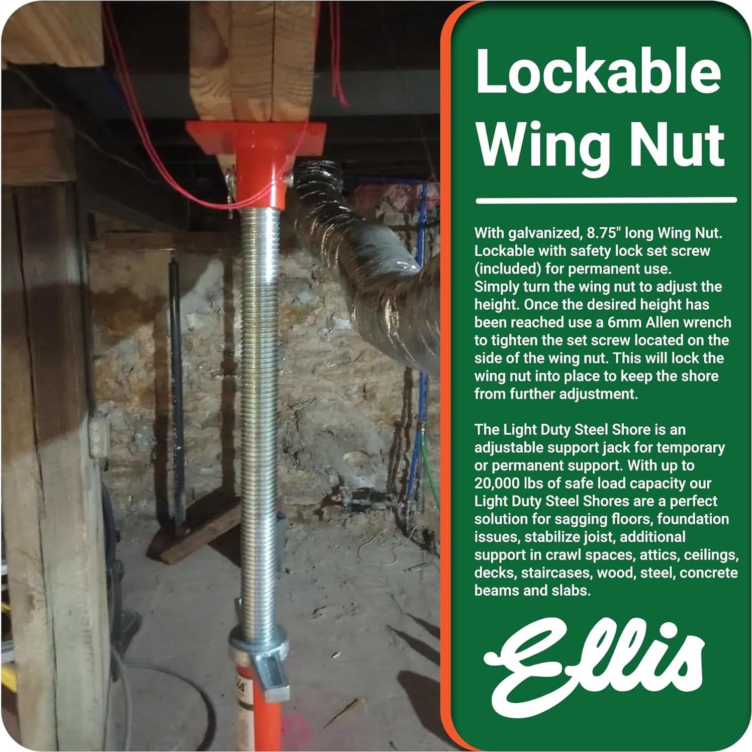 Poste de Elevación Ajustable Ellis 94-155 cm 5,443 kg