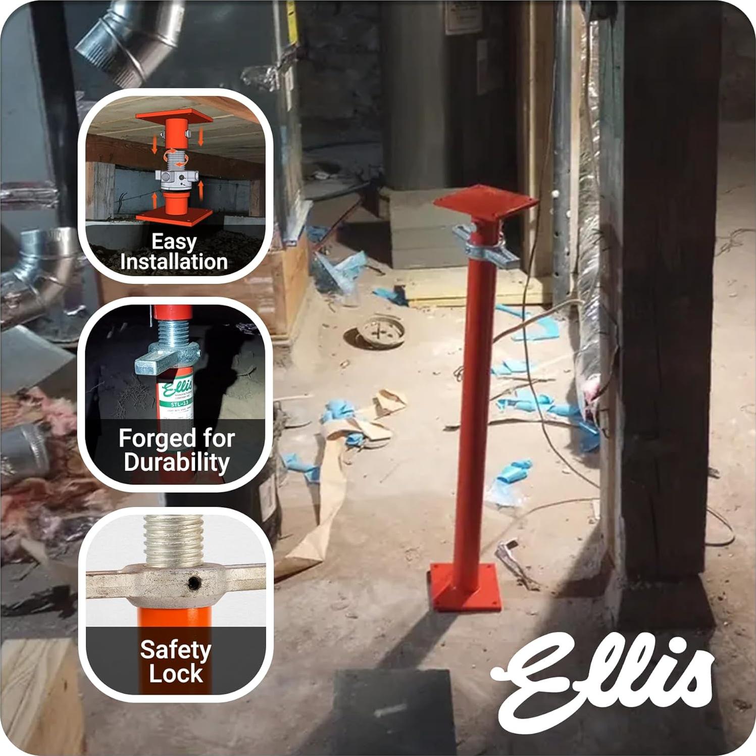 Poste de Elevación Ajustable Ellis 94-155 cm 5,443 kg