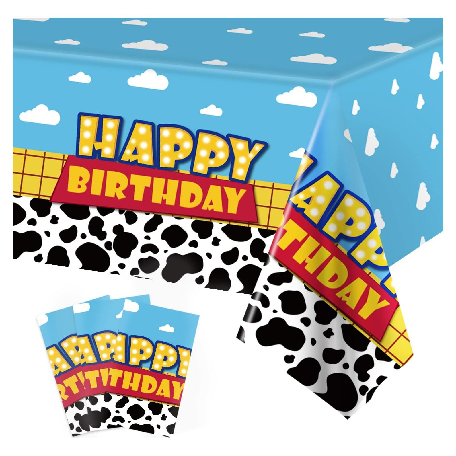 Manteles de Cumpleaños Ragnhild - Paquete de 3, 137x274 cm