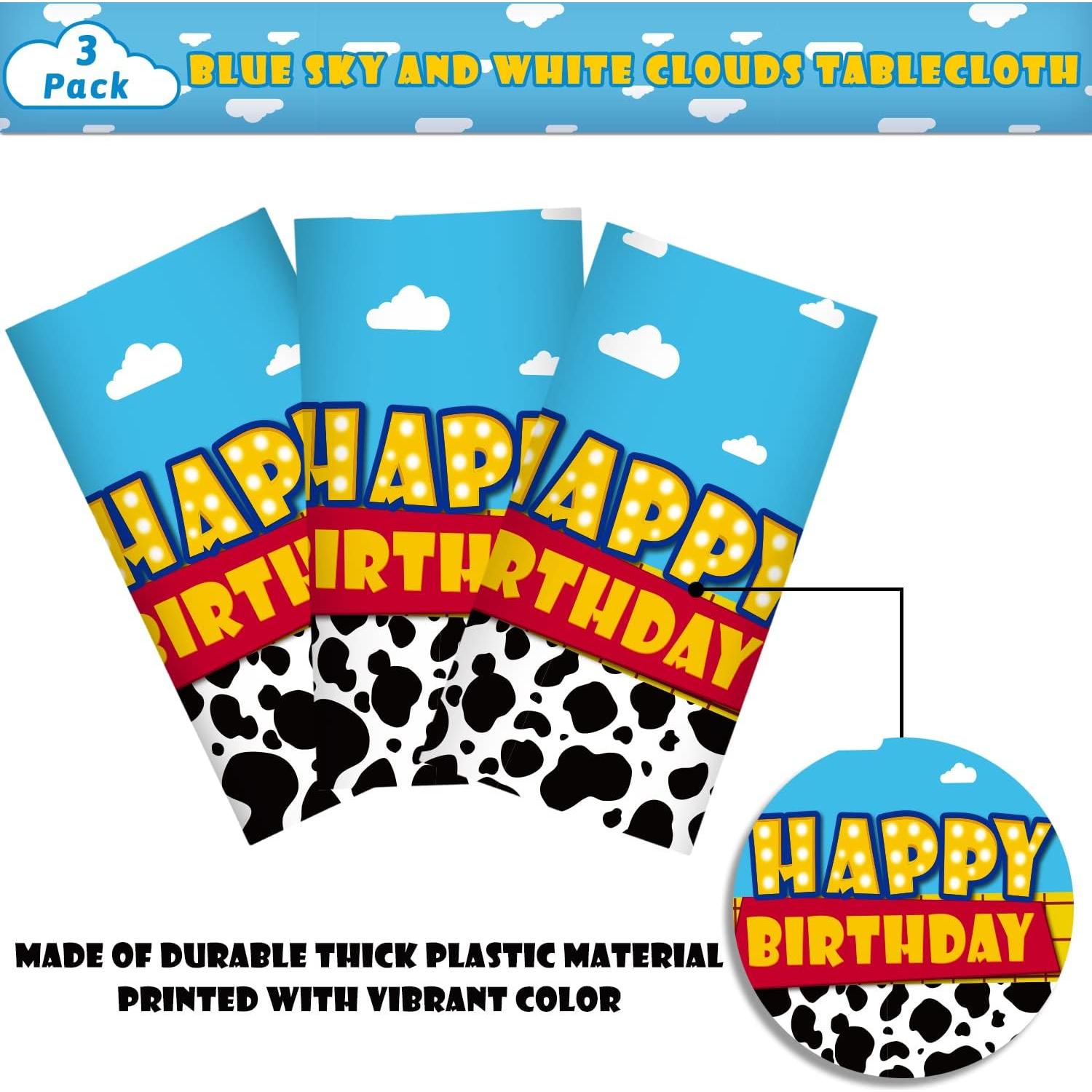 Manteles de Cumpleaños Ragnhild - Paquete de 3, 137x274 cm