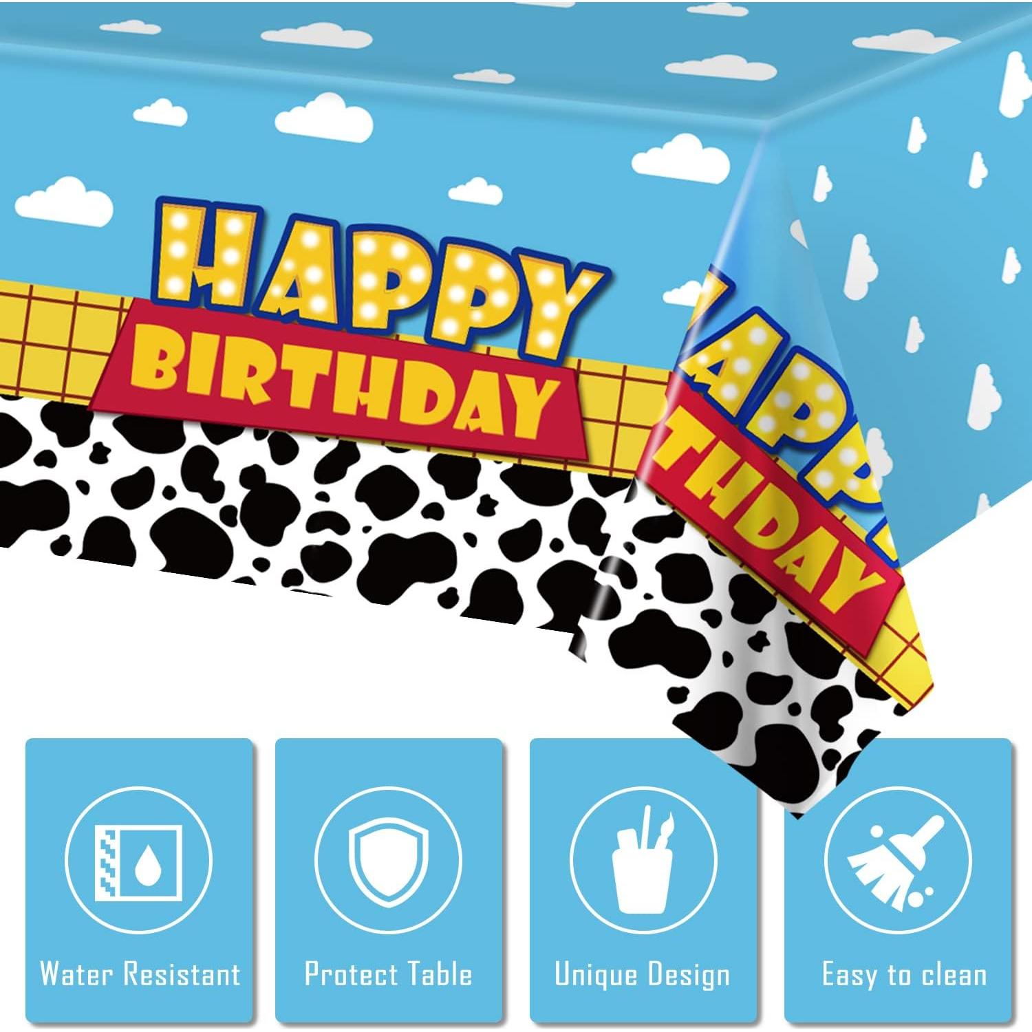 Manteles de Cumpleaños Ragnhild - Paquete de 3, 137x274 cm