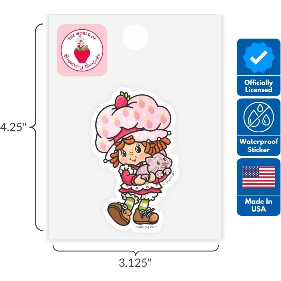 Strawberry Shortcake® 3-Pack Sticker Bundle - Waterproof Stickers for Water Bottles and Laptops