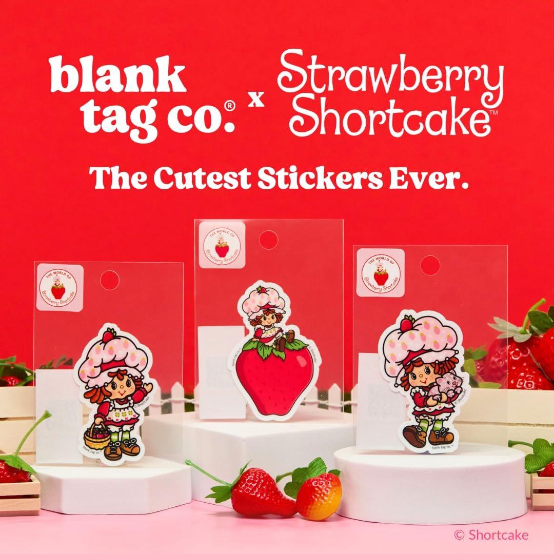 Strawberry Shortcake® 3-Pack Sticker Bundle - Waterproof Stickers for Water Bottles and Laptops