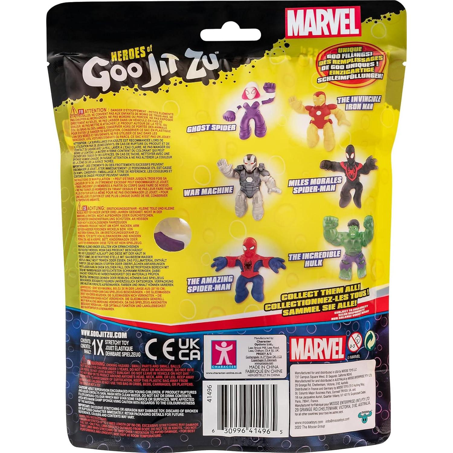 Héroes de Goo Jit Zu Spider Fantasma Marvel 11 cm Juguete