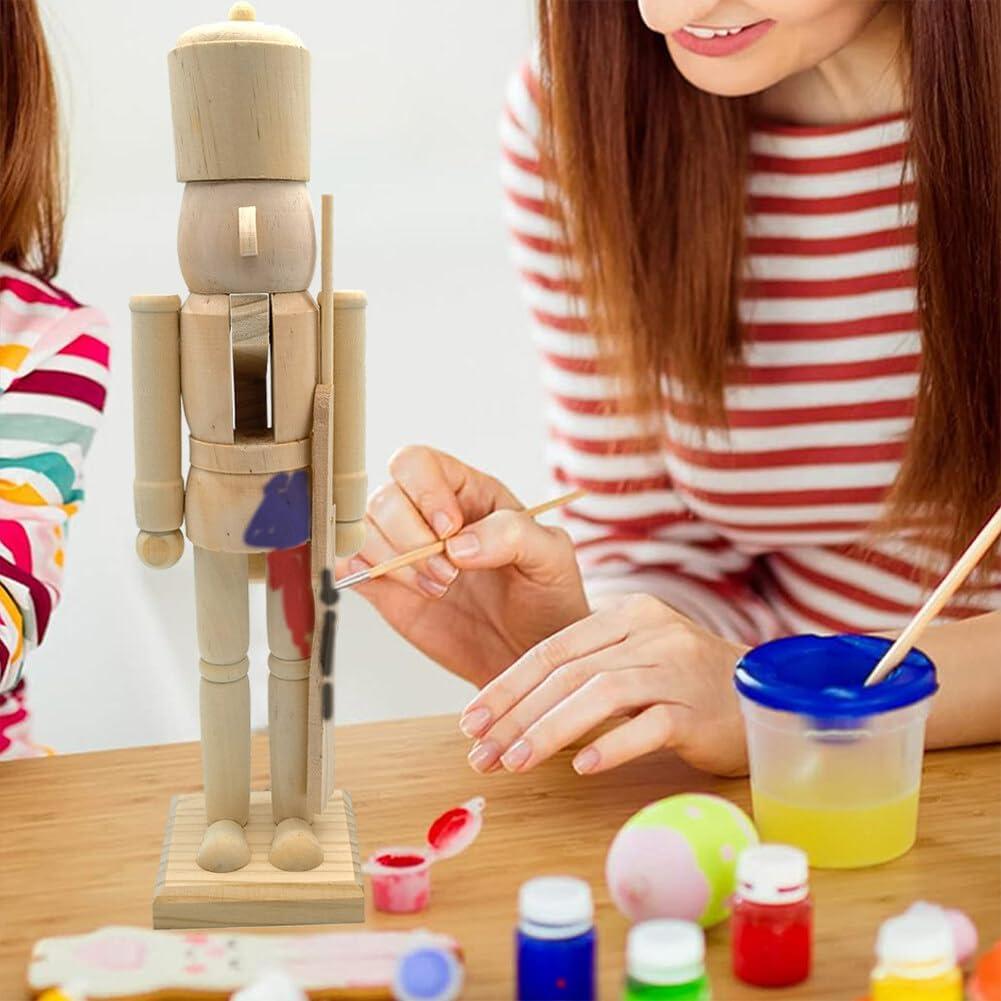 Nutcracker Prince,Christmas Ornament Nutcracker 15Inch Decorative Pine Wood Puppet King Soldier Ornament for Shelves and Tables