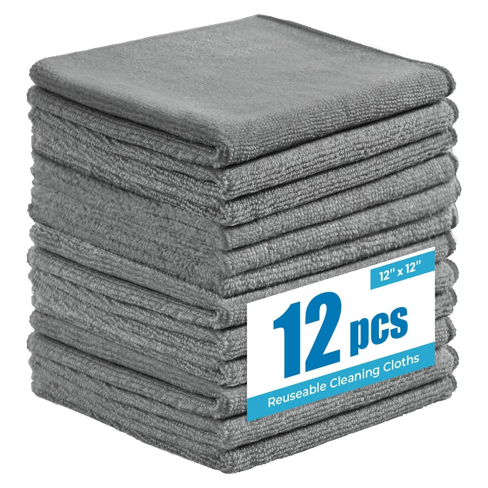 Paños de limpieza de microfibra Tekswip 30x30cm 12 unidades