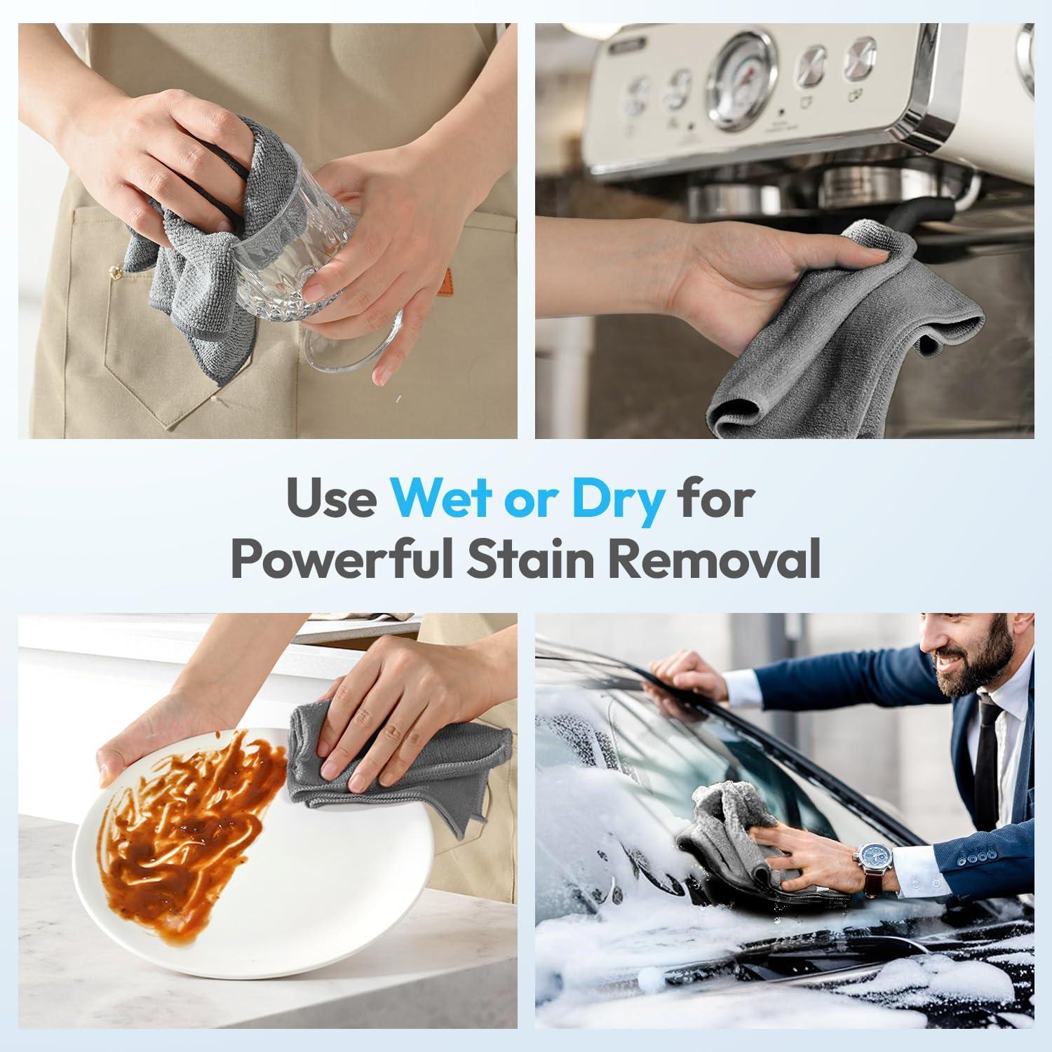 Paños de limpieza de microfibra Tekswip 30x30cm 12 unidades