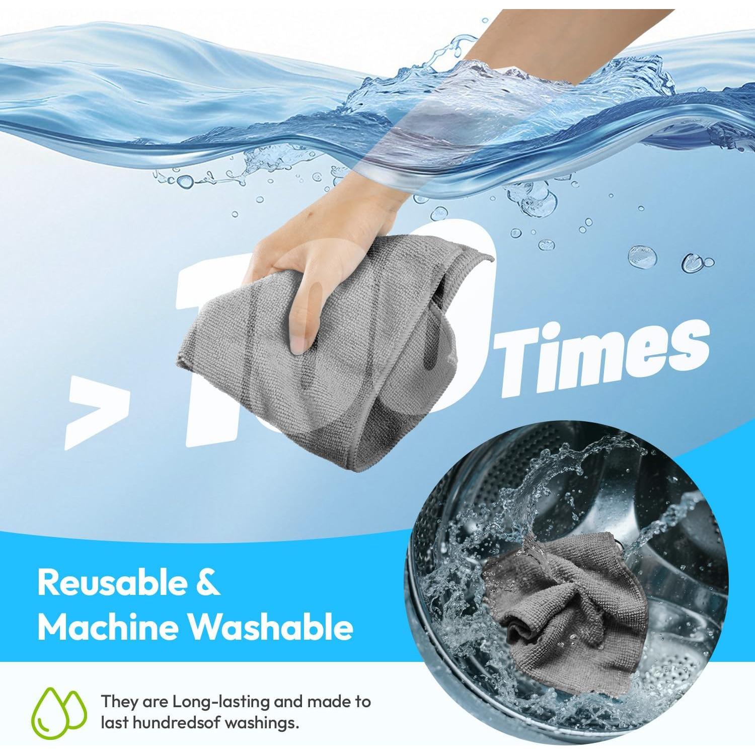 Paños de limpieza de microfibra Tekswip 30x30cm 12 unidades