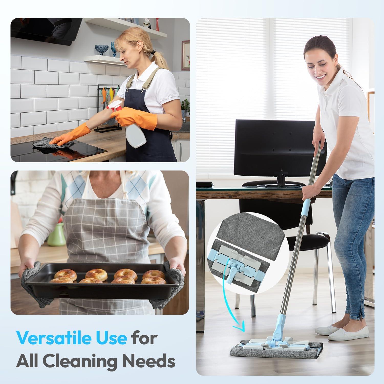 Paños de limpieza de microfibra Tekswip 30x30cm 12 unidades