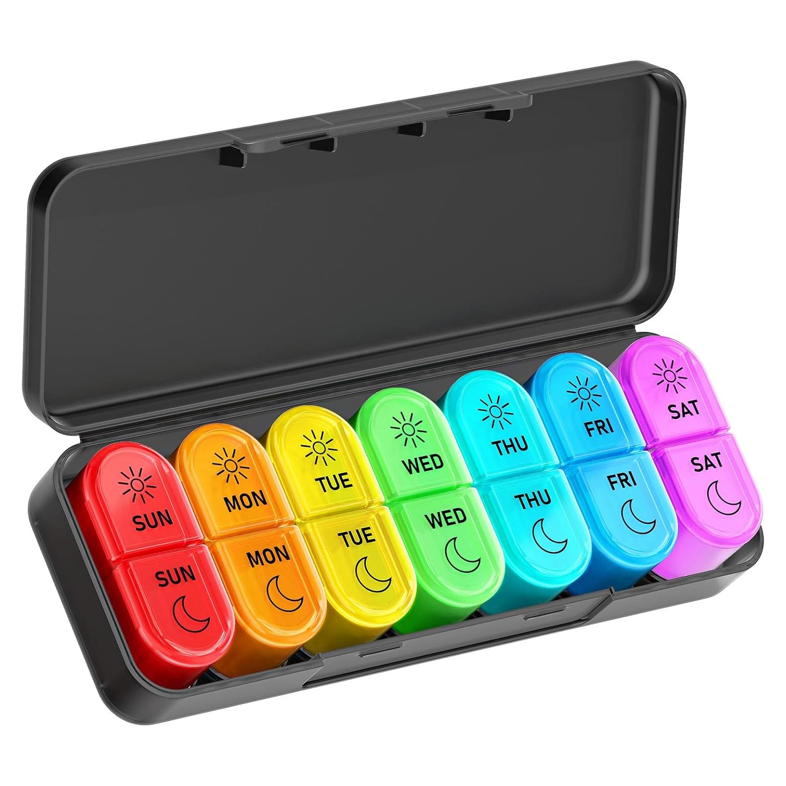 Organizador Semanal de Pastillas Windtrace AM PM 7 Compartimentos