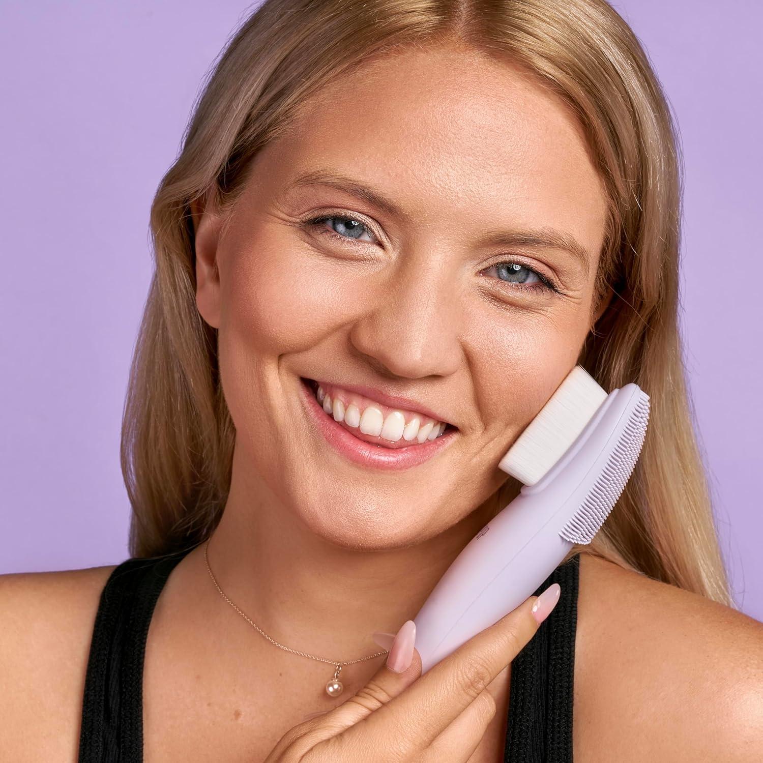 Cepillo Limpiador Facial LOLLIPOP de Mango Ciruela - Exfoliador de Silicona