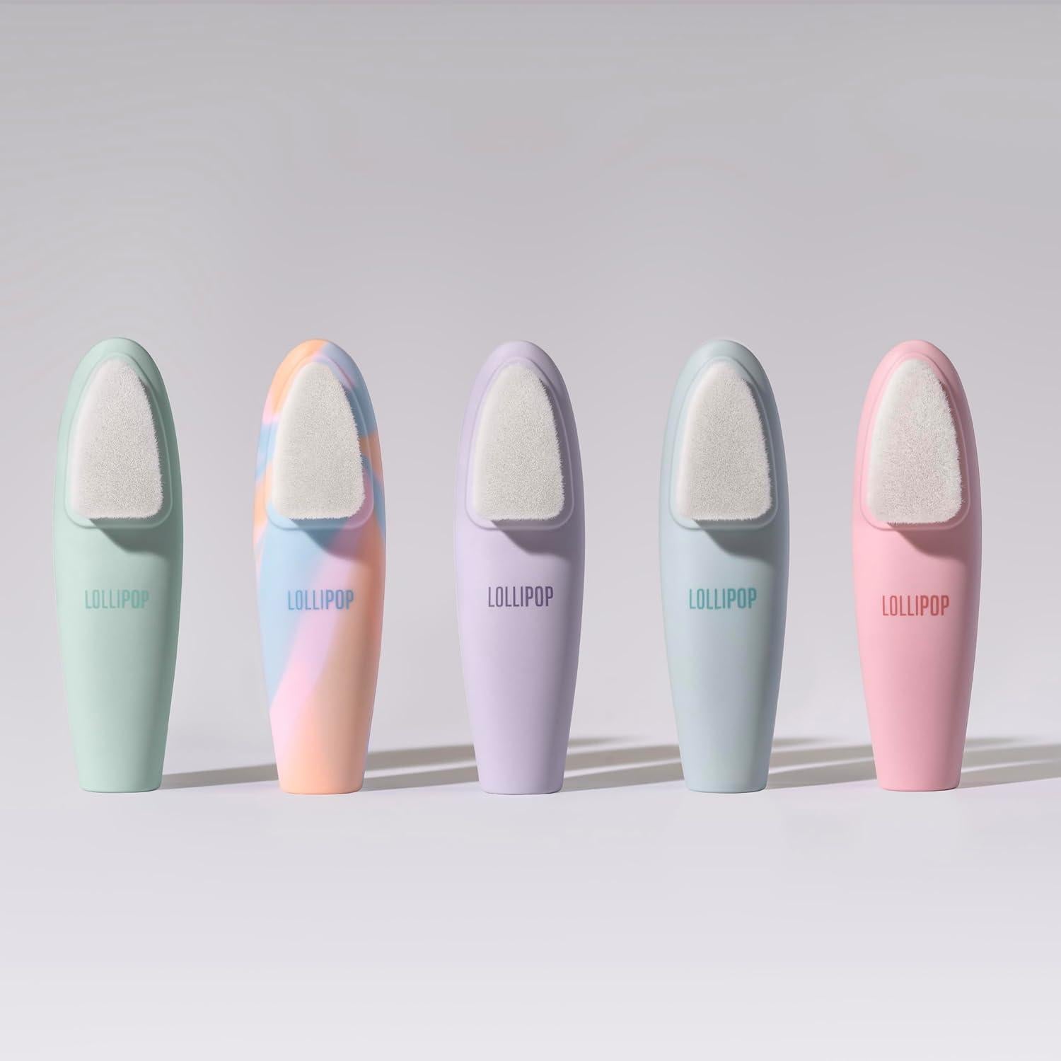 Cepillo Limpiador Facial LOLLIPOP de Mango Ciruela - Exfoliador de Silicona