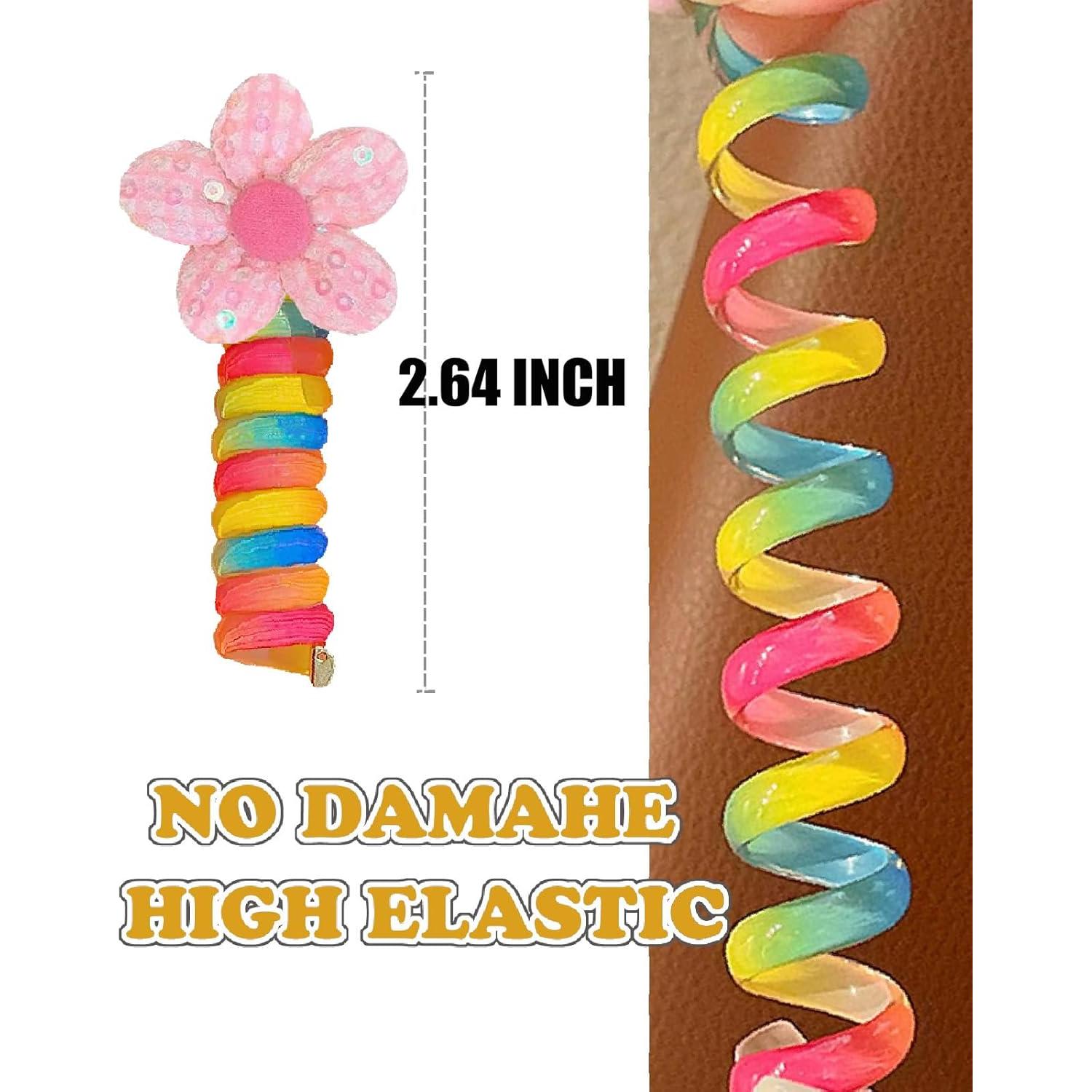 7 Bandas de Cabello de Alambre Telefónico Coloridas FULYA