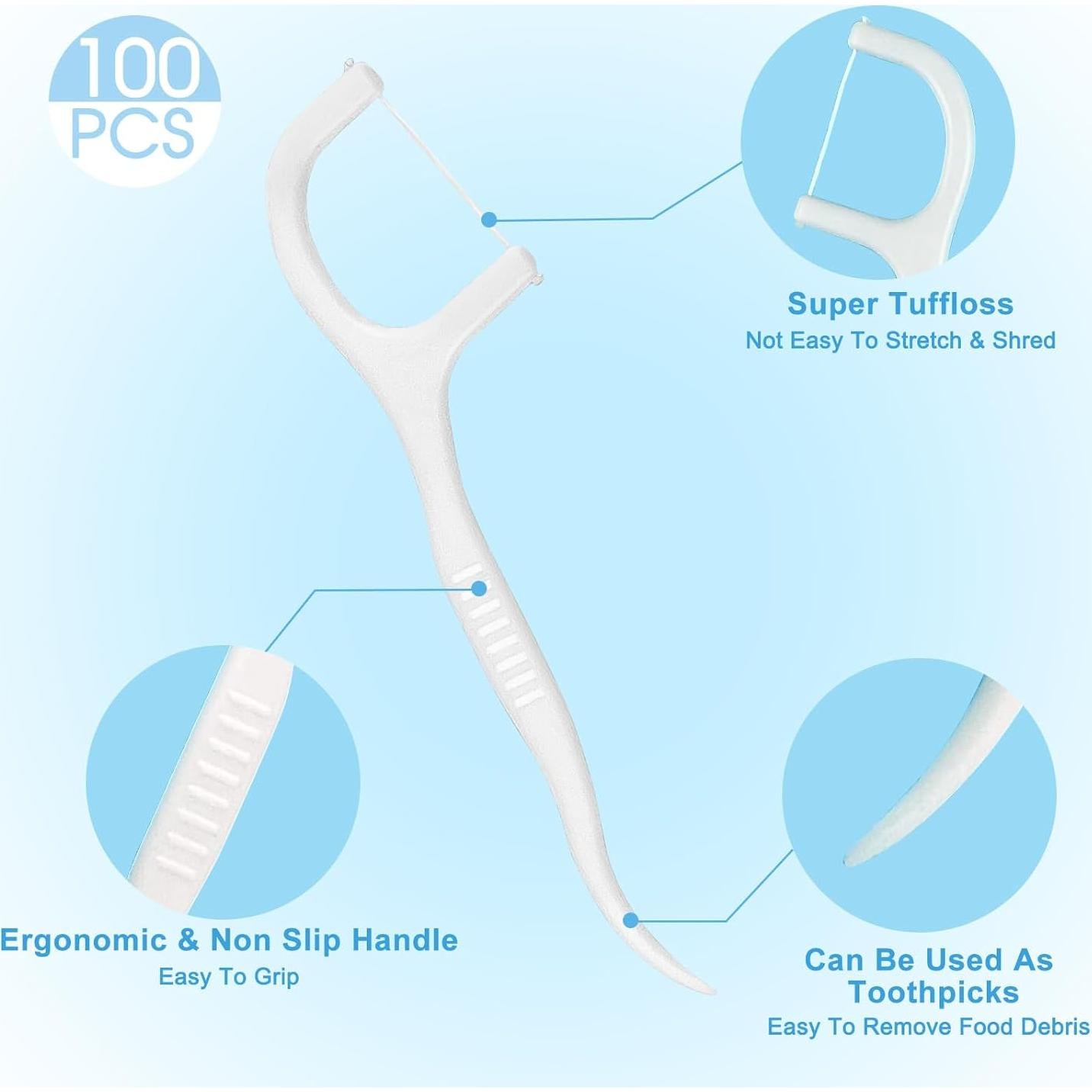 Palillos de Hilo Dental Eyxformula 100 Unidades Viaje
