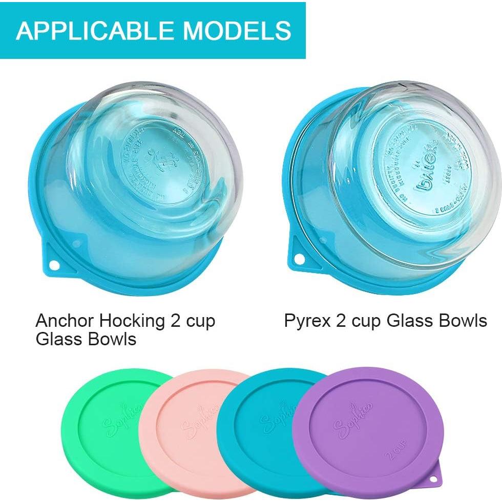 Tapa Redonda de Silicona SOPHICO para Almacenamiento 2 Tazas