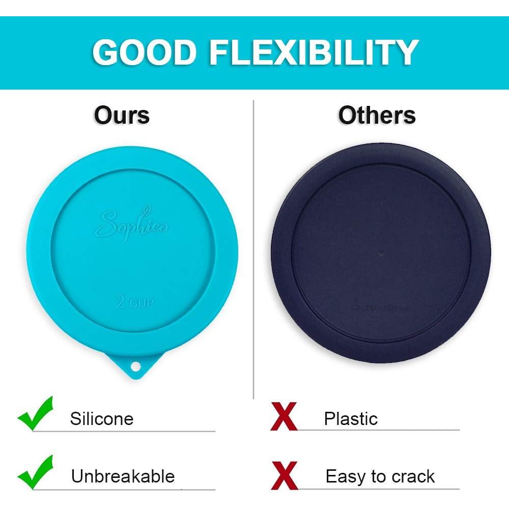 Tapa Redonda de Silicona SOPHICO para Almacenamiento 2 Tazas