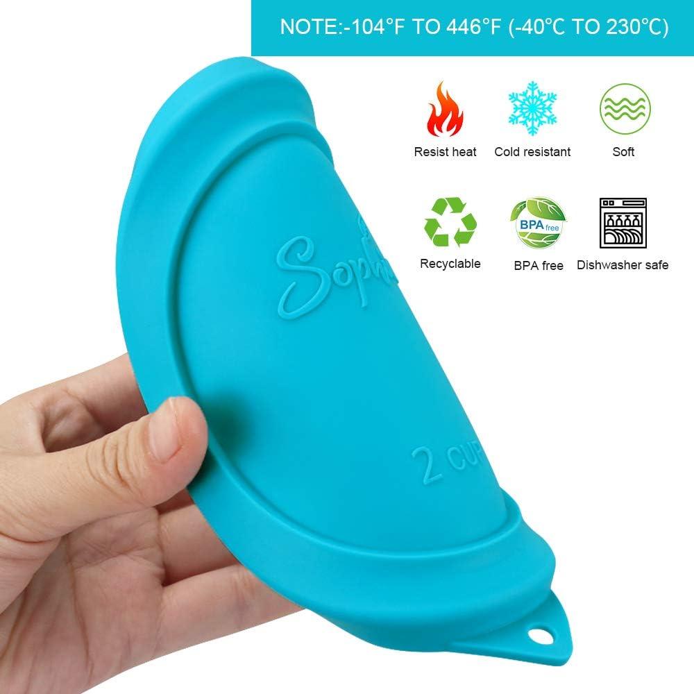 Tapa Redonda de Silicona SOPHICO para Almacenamiento 2 Tazas