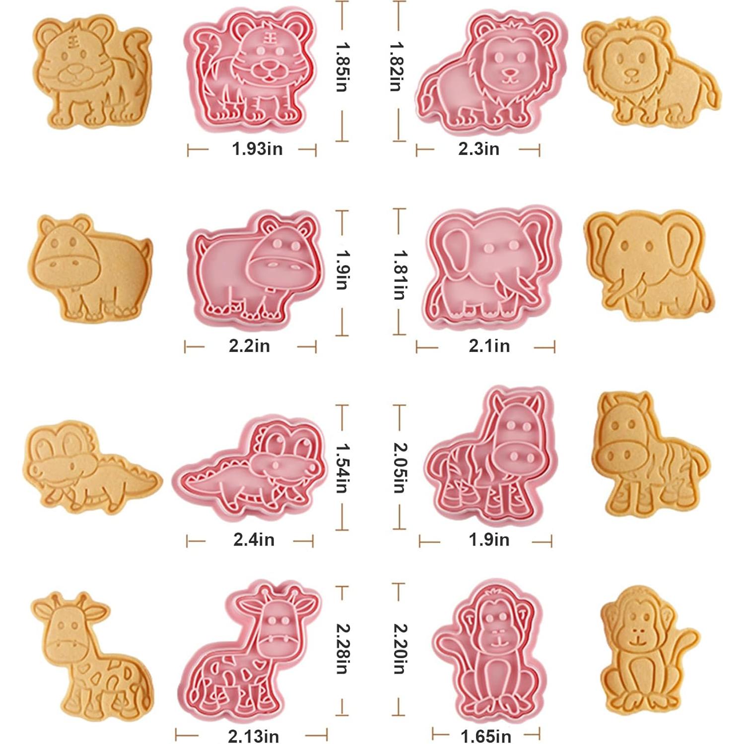 Juego de 8 Cortadores de Galletas de Animales SUPJESWEK