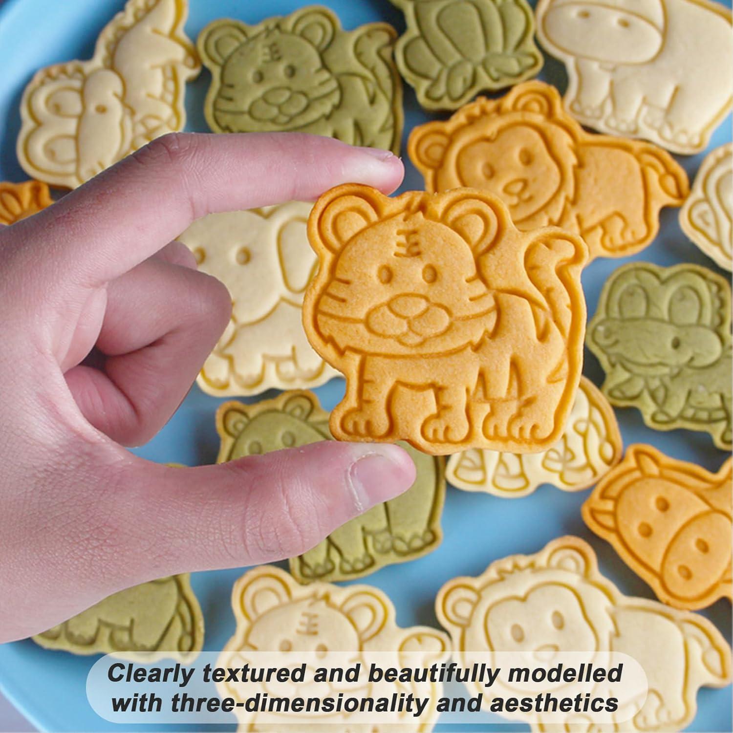 Juego de 8 Cortadores de Galletas de Animales SUPJESWEK