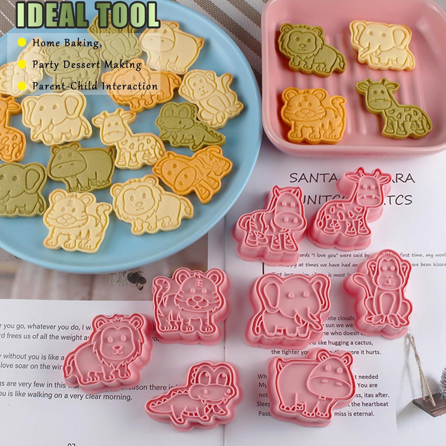 Juego de 8 Cortadores de Galletas de Animales SUPJESWEK