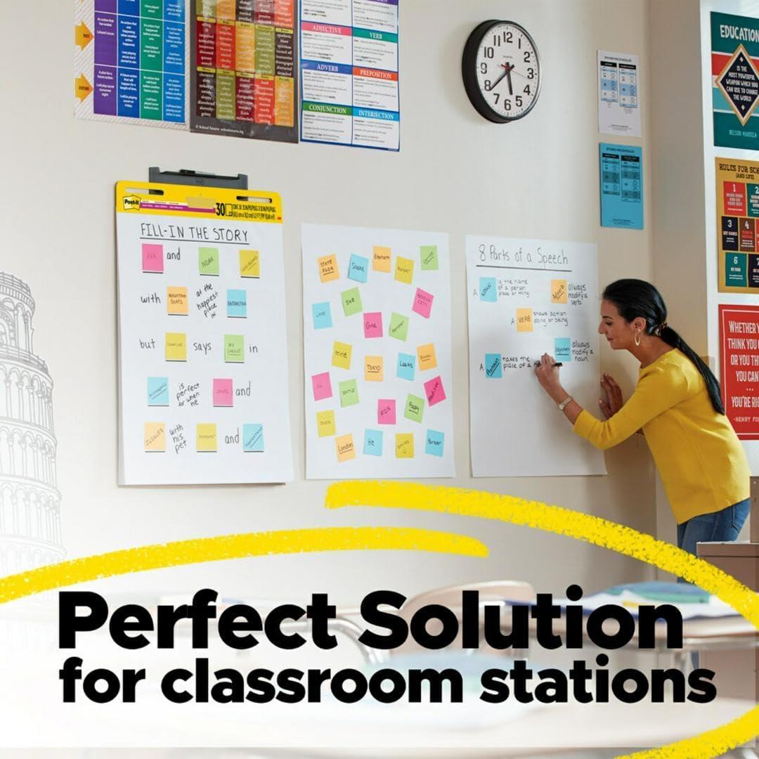 Post-it Super Sticky Easel Pad 63.5 x 76.2 cm Blanco 30 Hojas - 2 Pads