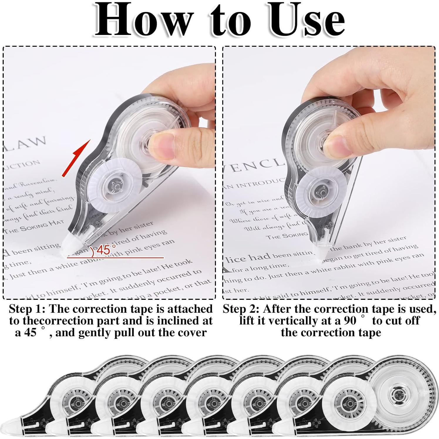 Cinta Correctora BESARME 12 Piezas 12m Blanca