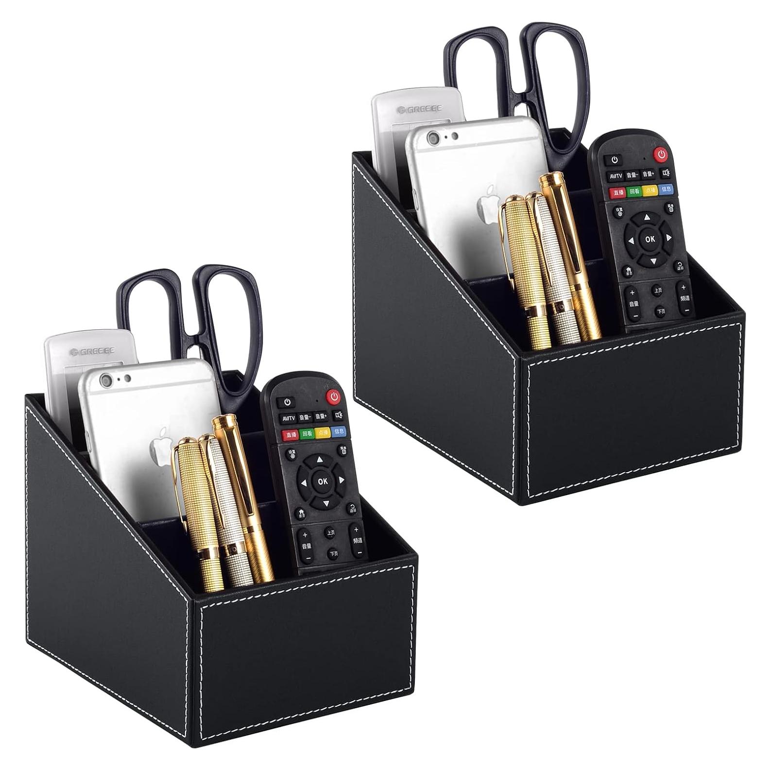 Soporte Organizador de Control Remoto RHCSZ - 2 Piezas Negro